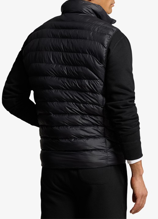 Ralph Lauren Gewatteerde bodywarmer met ritszakken  - achterkant 7 zwart