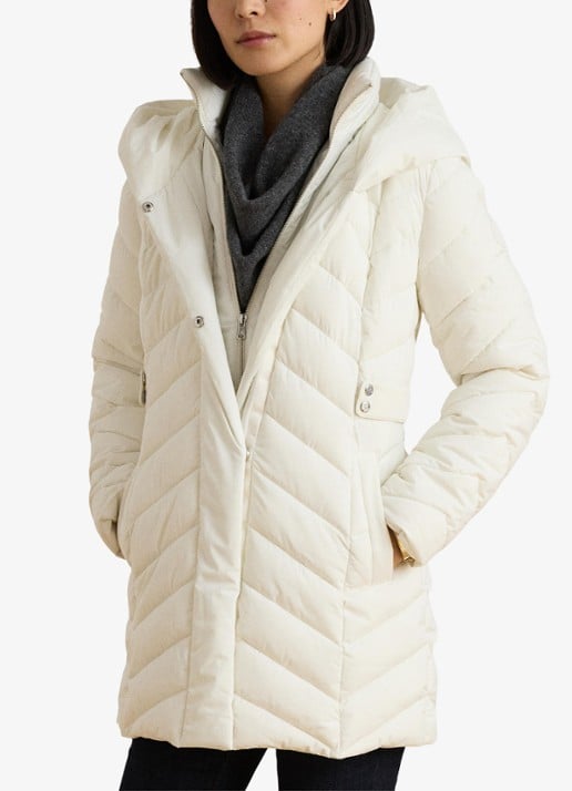 Ralph Lauren Gewatteerde jas met capuchon