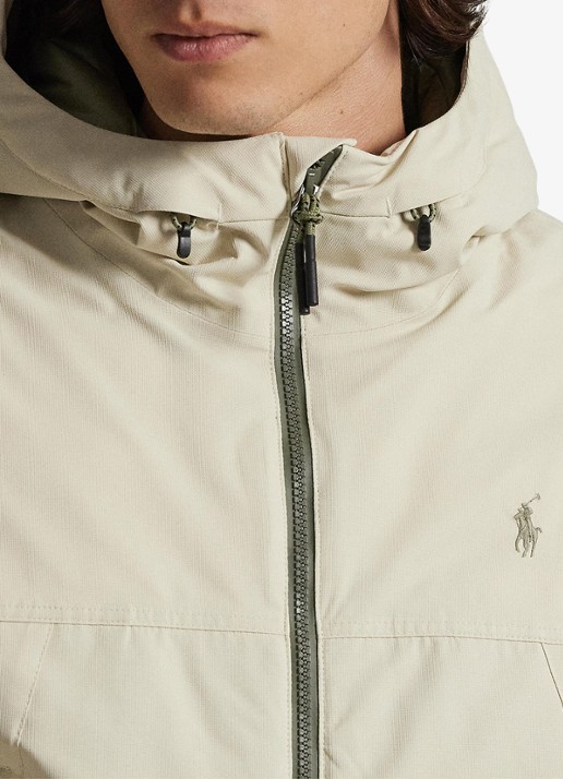 Ralph Lauren Gewatteerde jas met ritszakken - detail 5 basic sand / beige