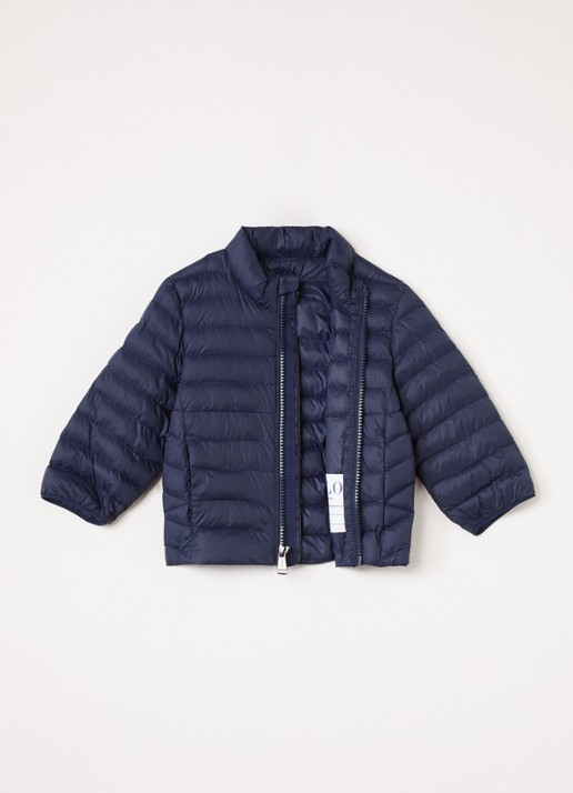 Ralph Lauren Gewatteerde jas met steekzakken - voorkant 2 donkerblauw
