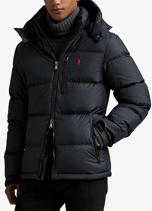 Ralph Lauren Gorham donsjack - detail 6 polo black / zwart