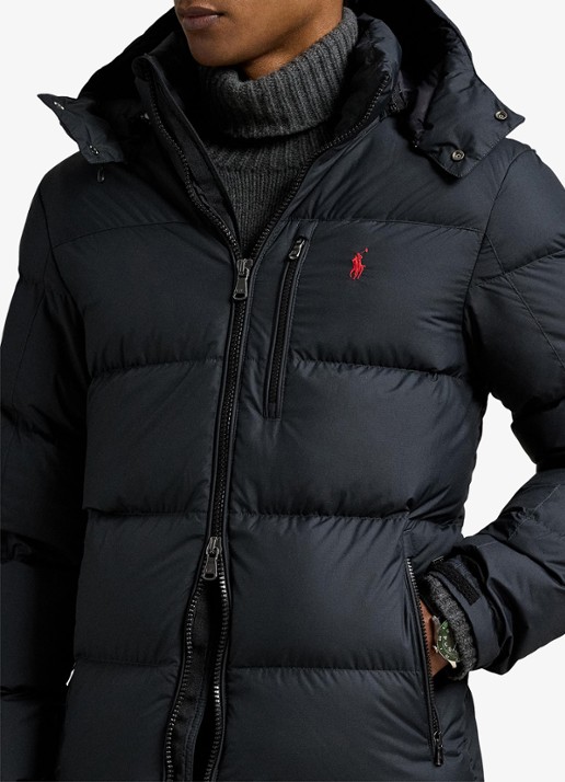 Ralph Lauren Gorham donsjack - detail 8 polo black / zwart