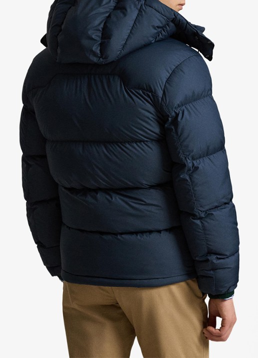 Ralph Lauren Gorham puffer jack met donsvulling en ritszakken - achterkant 5 collection navy / donkerblauw