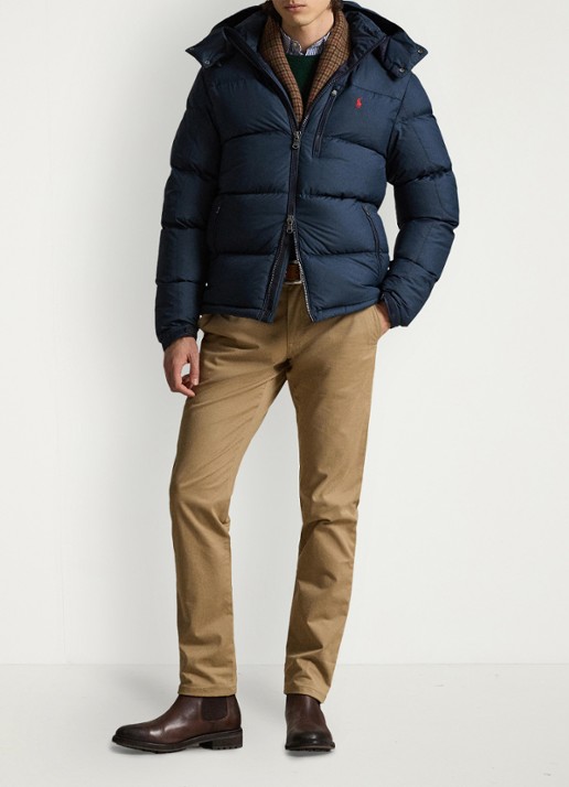Ralph Lauren Gorham puffer jack met donsvulling en ritszakken - detail 3 collection navy / donkerblauw