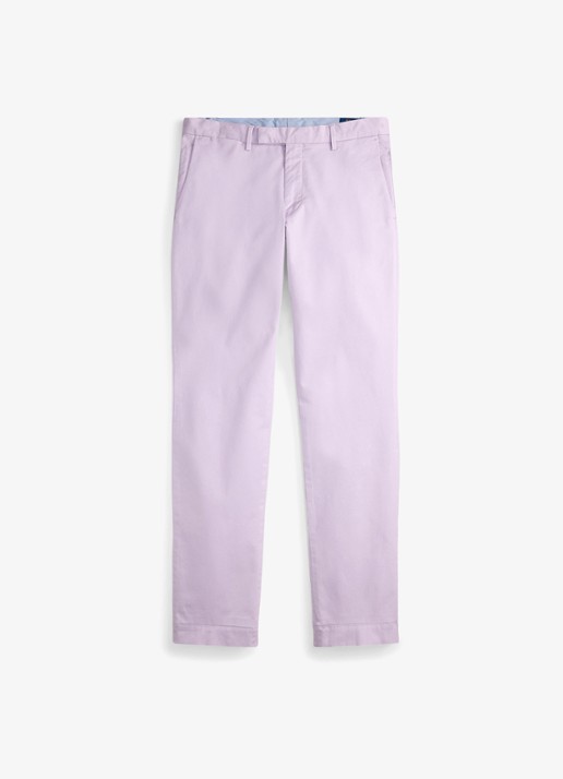 Ralph Lauren Greenwich slim fit chino met stretch - voorkant spring iris / paars