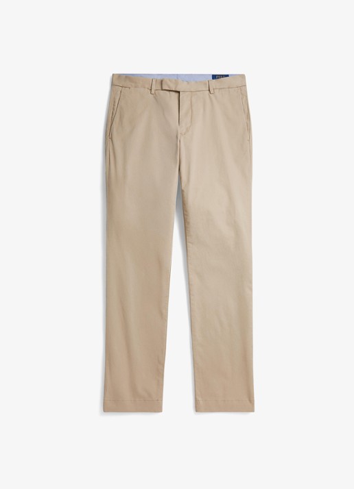 Ralph Lauren Greenwich slim fit chino met stretch - voorkant 2 classic khaki / khaki