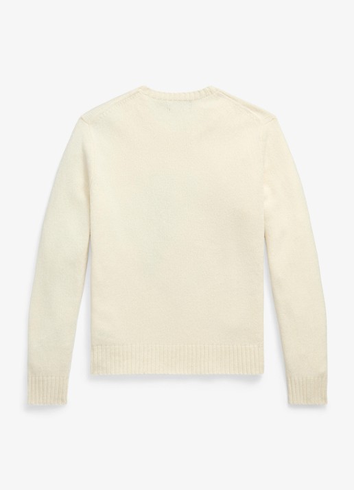 Ralph Lauren Grofgebreide trui in kasjmierblend met print