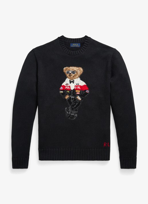 Ralph Lauren Grofgebreide trui met ingebreid logo