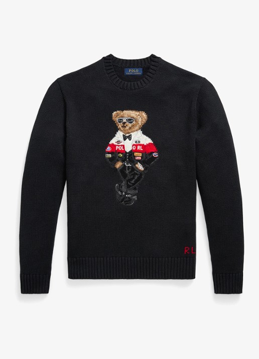 Ralph Lauren Grofgebreide trui met ingebreid logo