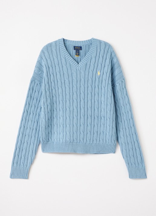 Ralph Lauren Grofgebreide trui met logo