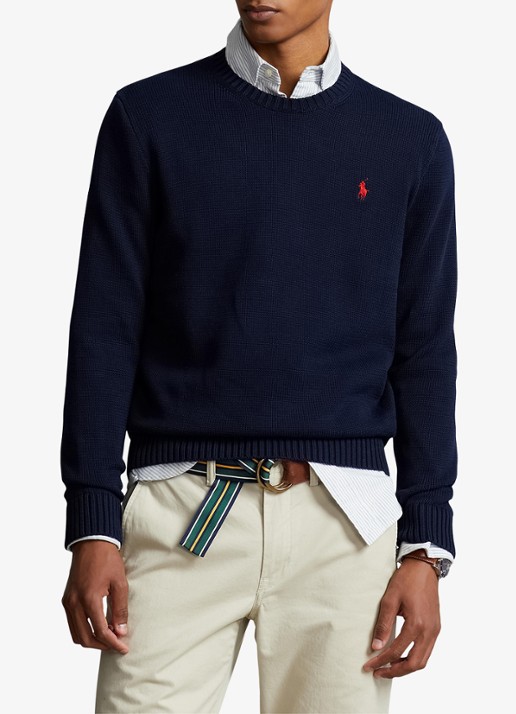Ralph Lauren Grofgebreide trui met logoborduring