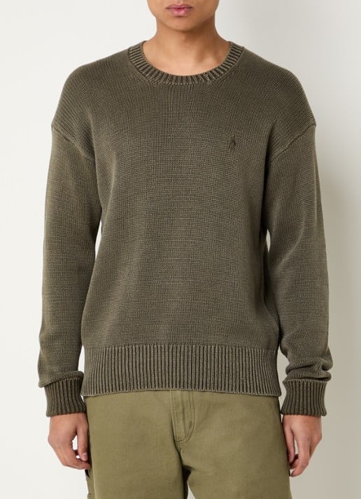 Ralph Lauren Grofgebreide trui met logoborduring