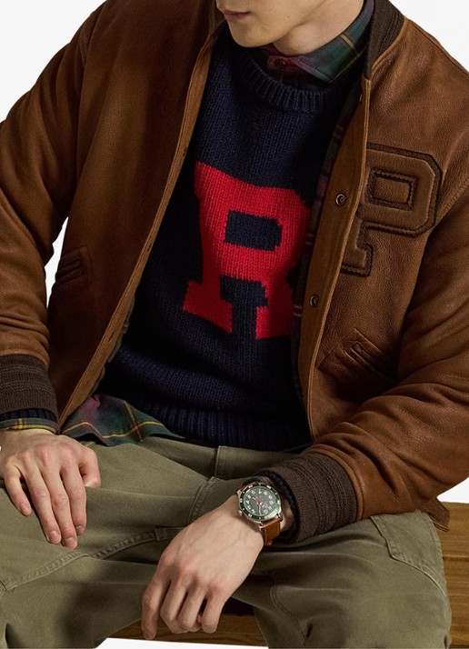 Ralph Lauren Grofgebreide trui van wol met print
