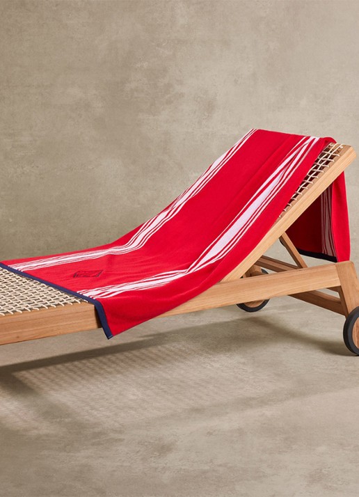 Ralph Lauren Hallie badlaken - 90 x 170 cm - voorkant 3 kersenrood