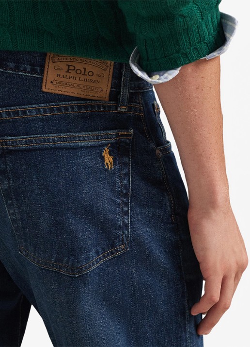 Ralph Lauren Hampton straight leg jeans met donkere wassing - detail 3 rockford stretch-2qyp