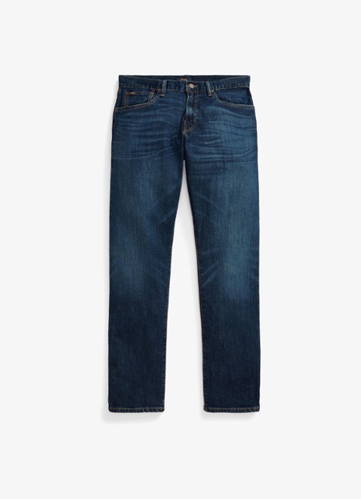 Ralph Lauren Hampton straight leg jeans met donkere wassing - voorkant 4 rockford stretch-2qyp