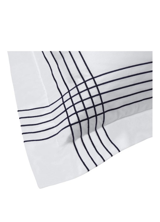 Ralph Lauren Handkerchief kussensloop van katoensatijn 300TC - voorkant 2 wit
