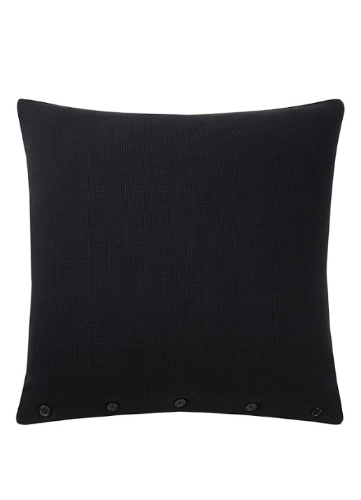 Ralph Lauren Hawthorn sierkussenhoes 50 x 50 cm - achterkant 5 zwart