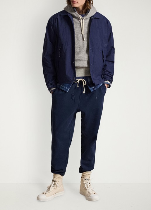 Ralph Lauren Hayford jack met ritszakken - voorkant 2 donkerblauw