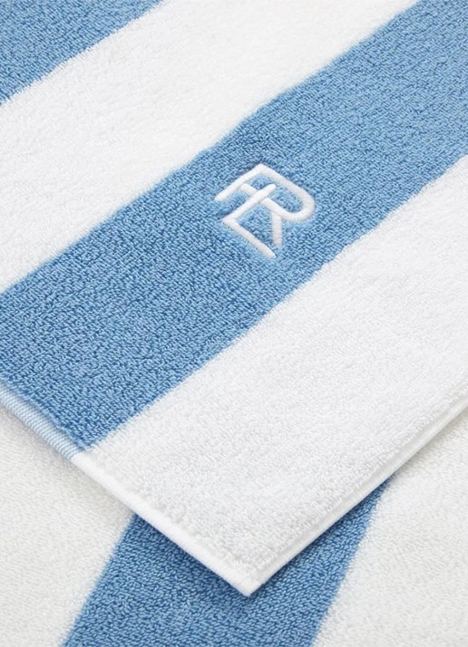Ralph Lauren Henley badlaken 170 x 90 cm - achterkant 2 donkerblauw