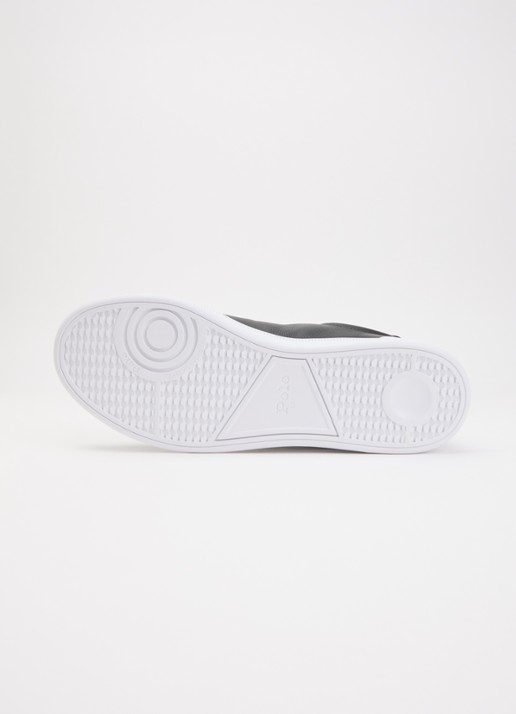 Ralph Lauren Heritage Court II sneaker van leer met logo - detail 4 zwart