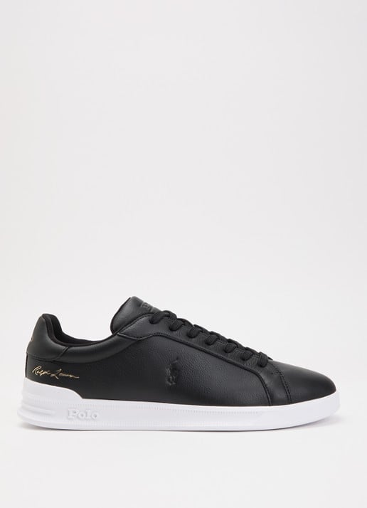 Ralph Lauren Heritage Court II sneaker van leer met logo