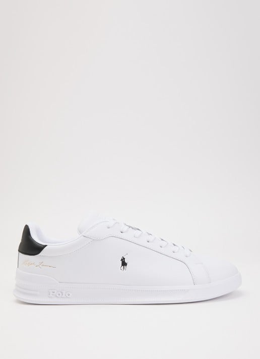 Ralph Lauren Heritage Court II sneaker van leer met logo