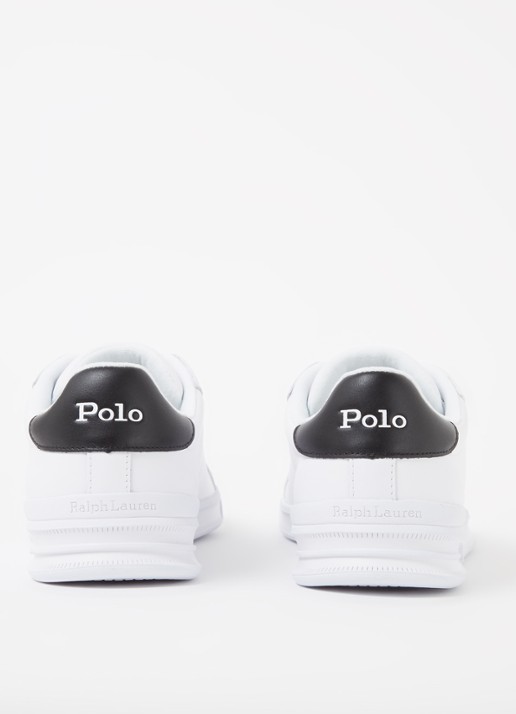 Ralph Lauren Heritage Court II sneaker van leer  - detail 3 wit