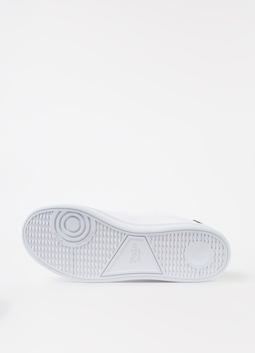Ralph Lauren Heritage Court II sneaker van leer  - detail 5 wit