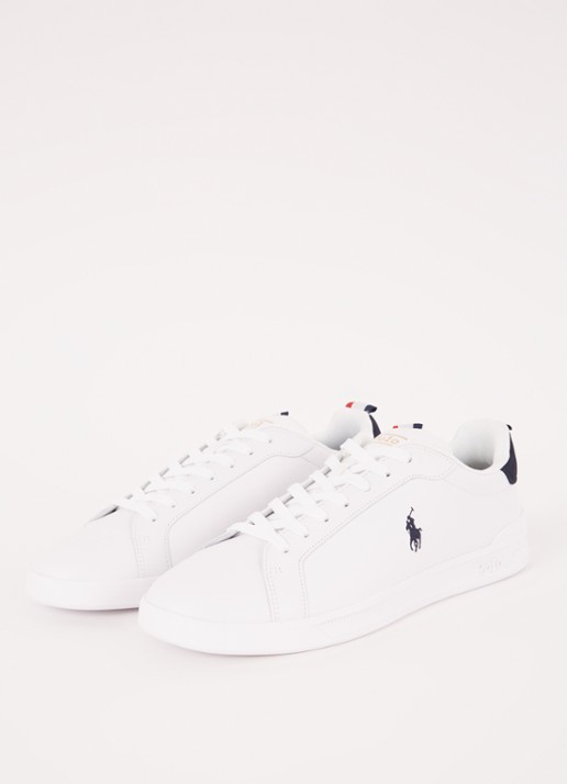 Ralph Lauren Heritage Court ll sneaker met logo - detail 2 wit