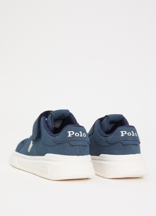 Ralph Lauren Heritage Court Super sneaker met logo - achterkant 4 donkerblauw