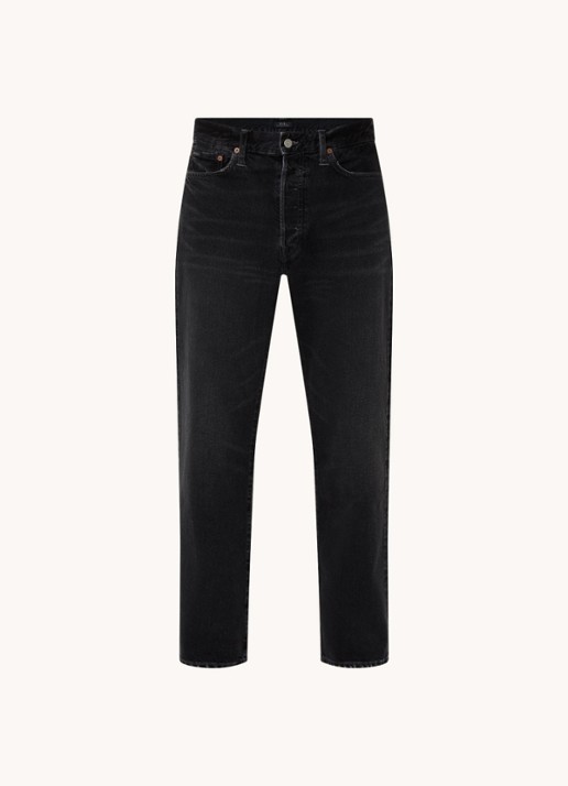 Ralph Lauren Heritage straight leg jeans met gekleurde wassing - voorkant 2 beavenmeadow / zwart