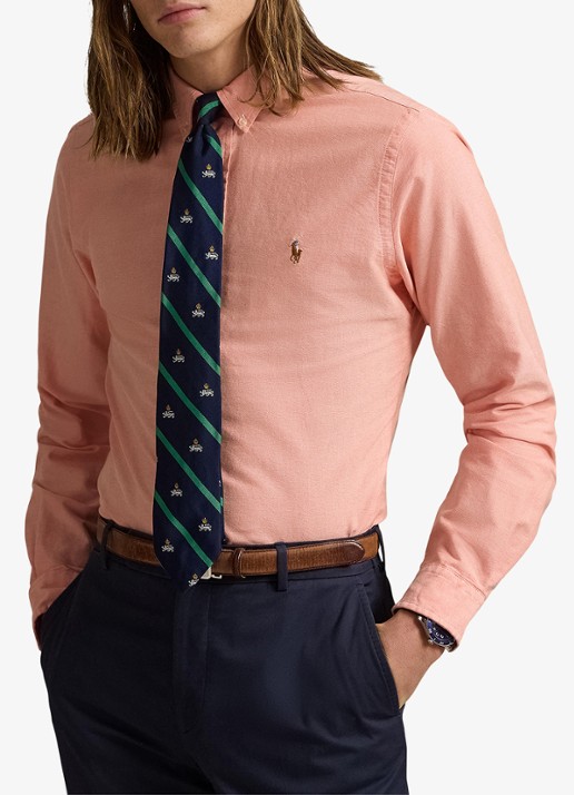 Ralph Lauren Het iconische Oxford overhemd - detail 4 kona orange 32ea / oranje