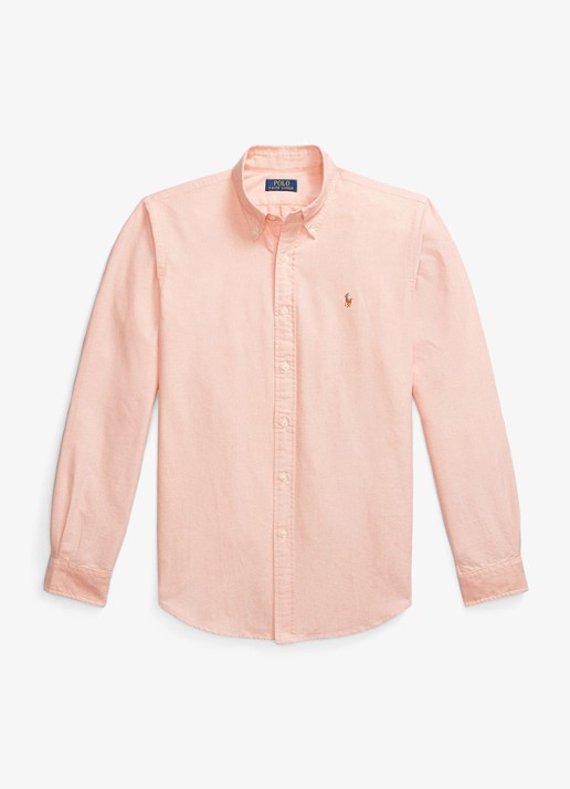 Ralph Lauren Het iconische Oxford overhemd - voorkant 2 kona orange 32ea / oranje