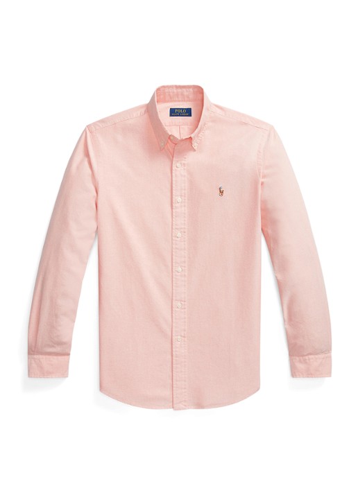 Ralph Lauren Het iconische Oxford overhemd - voorkant peach