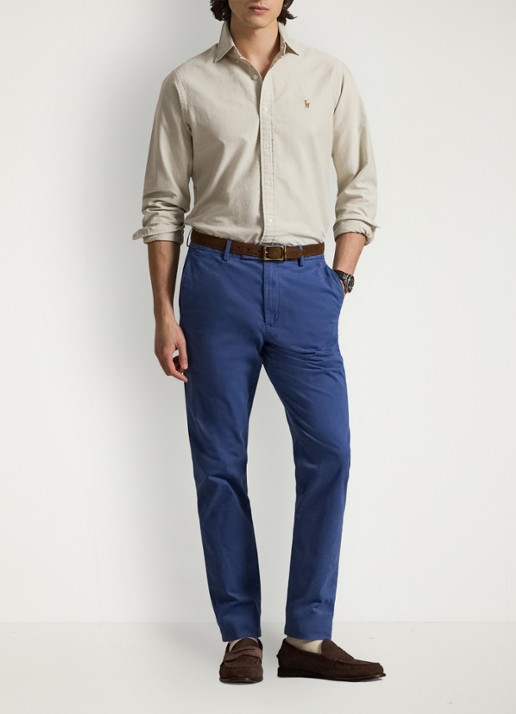 Ralph Lauren Het iconische Oxford overhemd - voorkant 3 coastal beige / beige