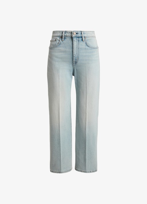 Ralph Lauren High waist bootcut jeans met lichte wassing - voorkant 4 arilee wash