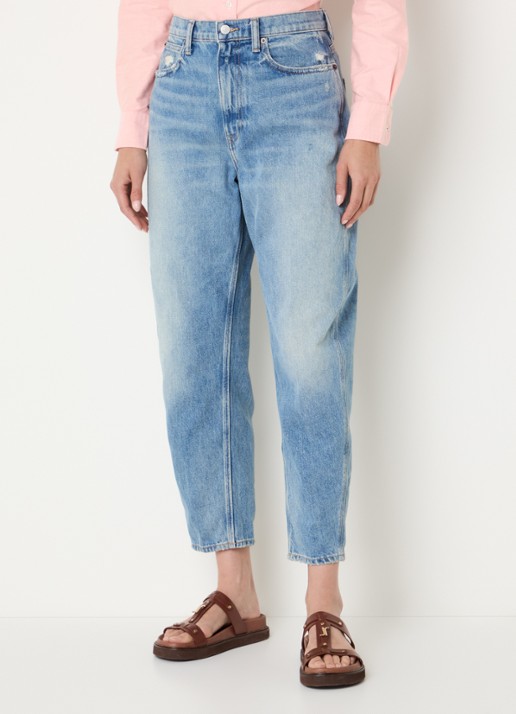 Ralph Lauren High waist loose fit jeans met lichte wassing