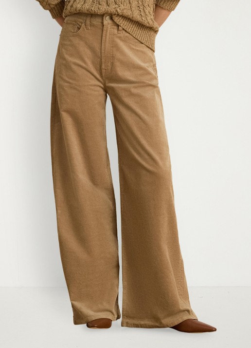 Ralph Lauren High waist wide leg jeans van corduroy