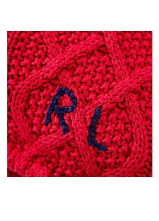 Ralph Lauren Highland sierkussenhoes 50 x 50 cm - detail 3 rood