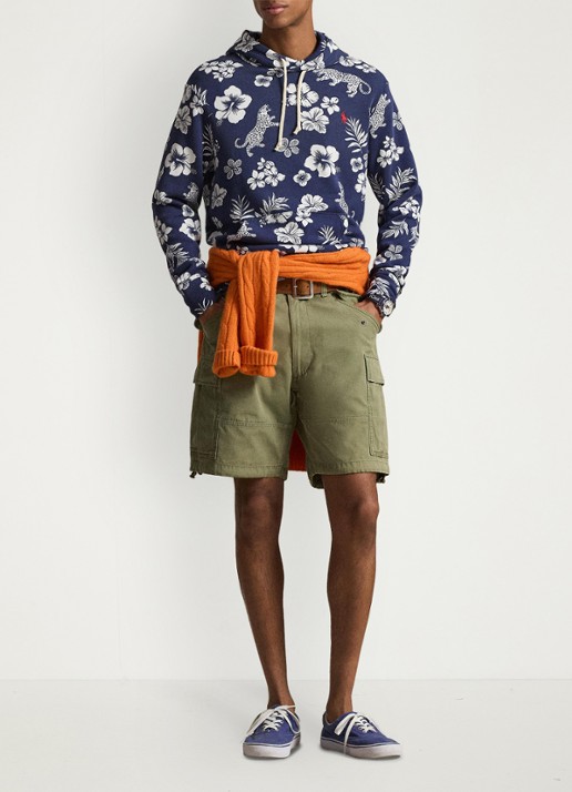 Ralph Lauren Hoodie met bloemenprint en kangoeroezak