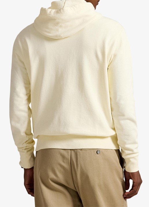 Ralph Lauren Hoodie met kangoeroezak - achterkant 5 clubhouse cream / creme