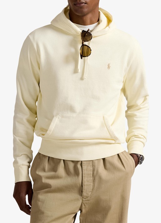 Ralph Lauren Hoodie met kangoeroezak - detail 3 clubhouse cream / creme