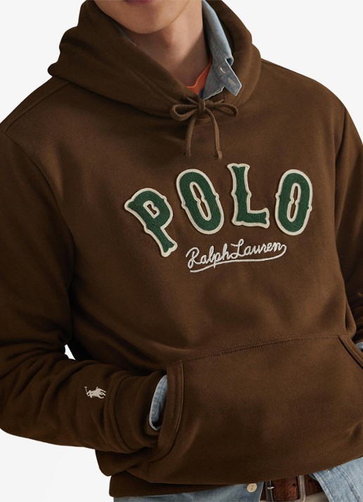 Ralph Lauren Hoodie met logo - detail 5 york brown / bruin