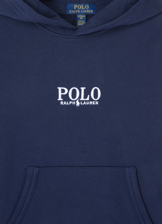 Ralph Lauren Hoodie met logoborduring - detail 4 donkerblauw