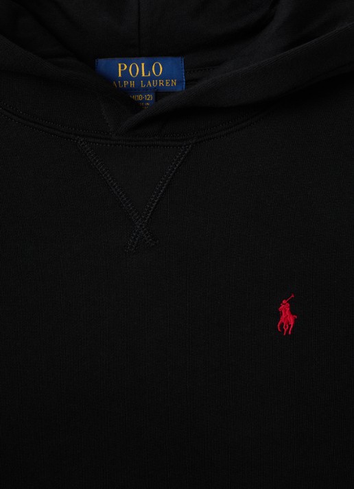 Ralph Lauren Hoodie met logoborduring - detail zwart