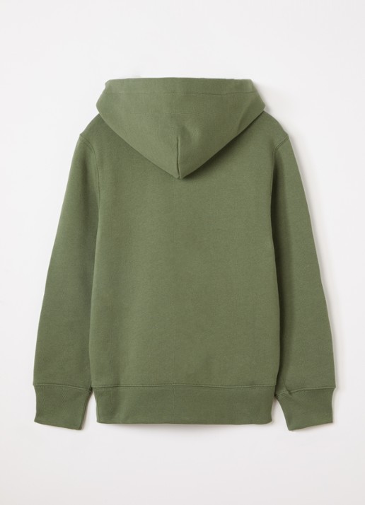 Ralph Lauren Hoodie met logoborduring - voorkant 3 olijfgroen