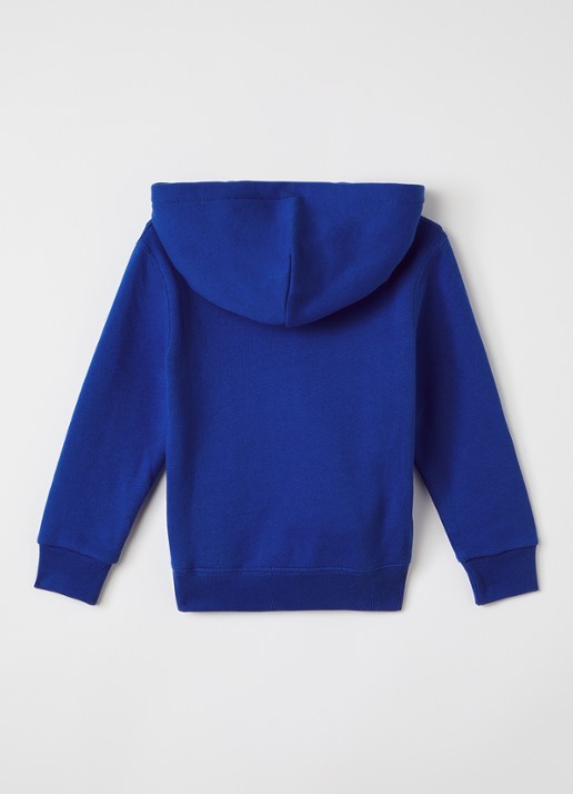 Ralph Lauren Hoodie met logoborduring - voorkant 2 kobaltblauw