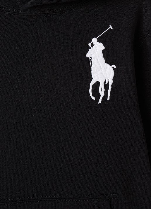 Ralph Lauren Hoodie met logoborduring - detail 3 zwart