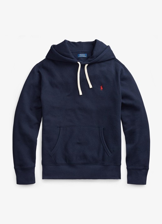 Ralph Lauren Hoodie met logoborduring - voorkant 4 cruise navy / blauw